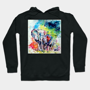 Elephant with baby Hoodie